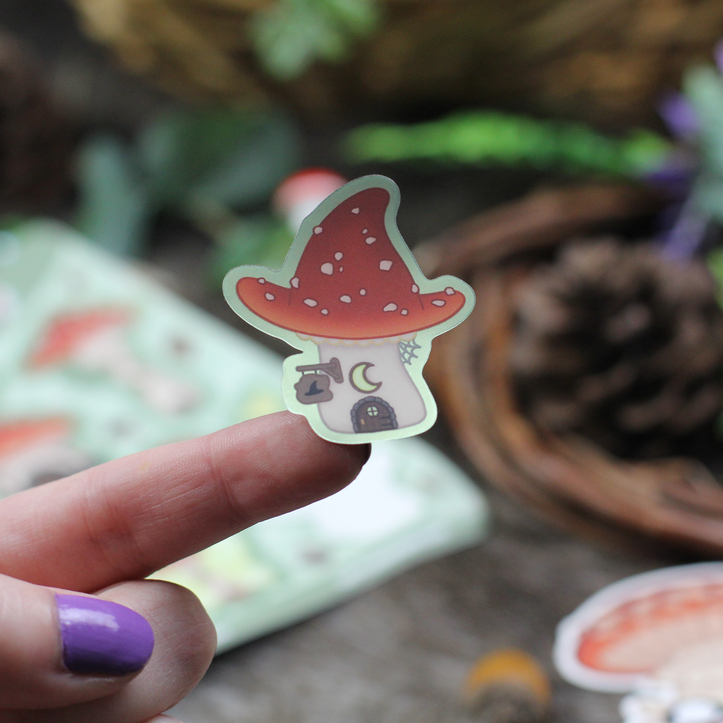 Fungi Town | Mushroom Village | Sticker Sheet |