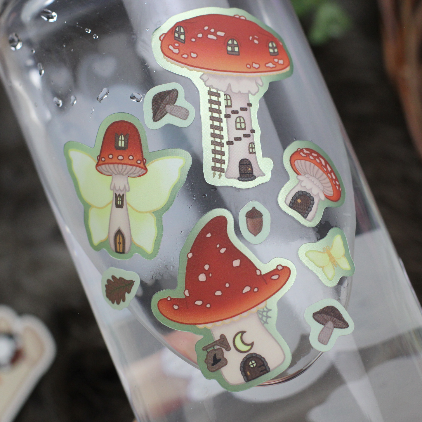 Fungi Town | Mushroom Village | Sticker Sheet |