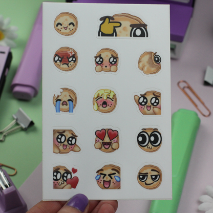 PeterPancake Emotes | Sticker Sheet