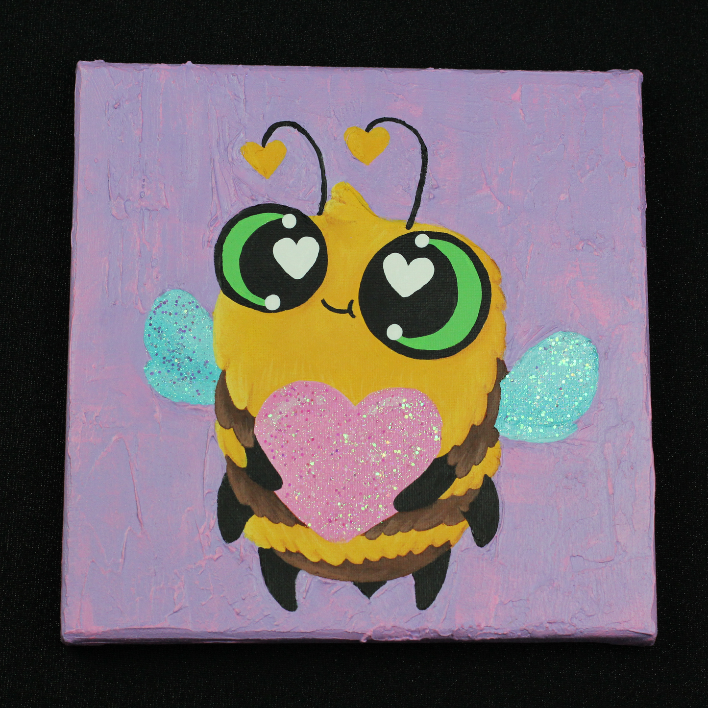 Habeebee | Original Painting | Textured, Glitter