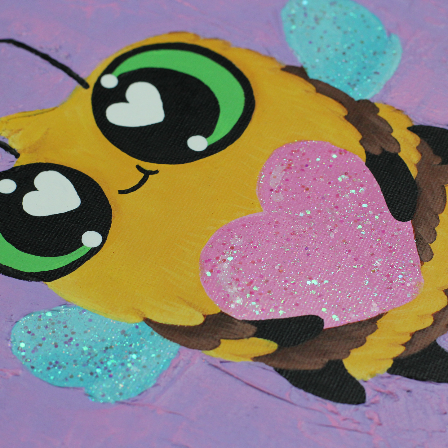 Habeebee | Original Painting | Textured, Glitter